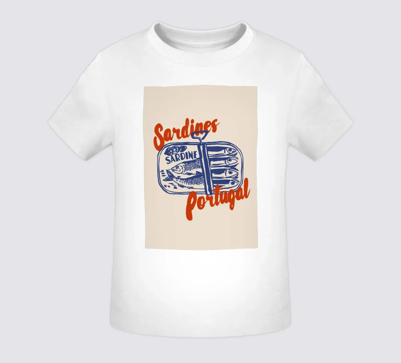Boho Food 1 Sardines Portugal maglietta neonato da Boho Print Collection