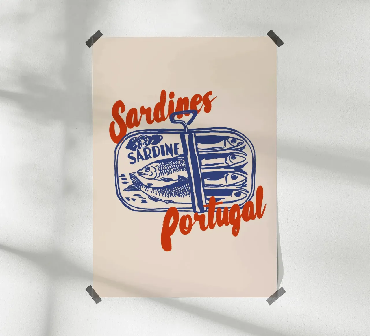 Boho Food 1 Sardines Portugal carta hahnemühle da Boho Print Collection