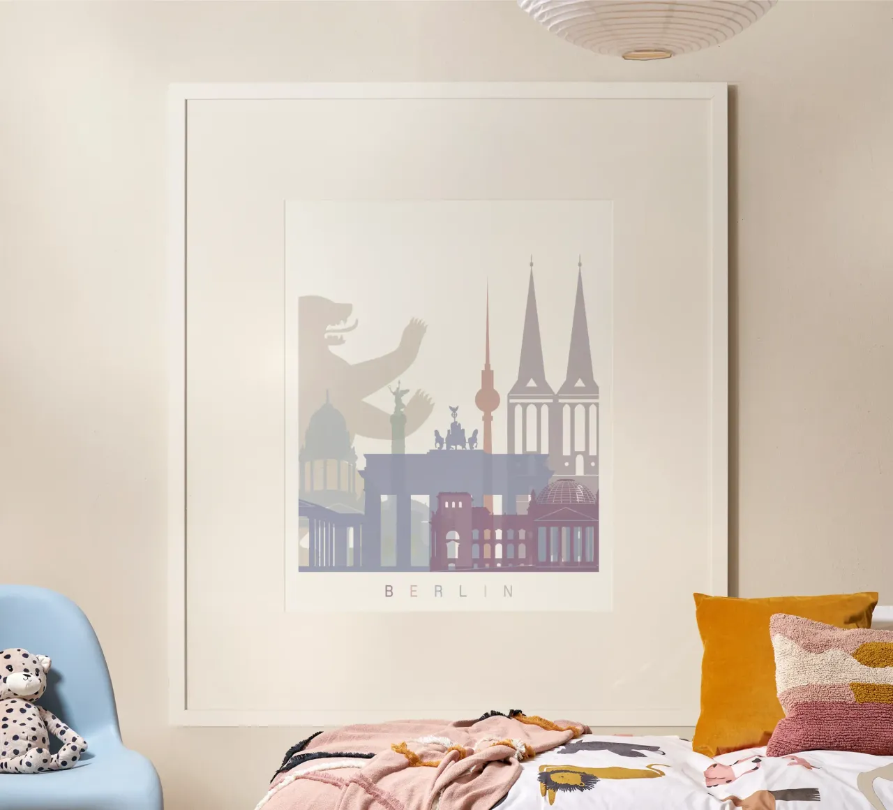 Lo skyline di Berlino poster da 🎨 Point and Art