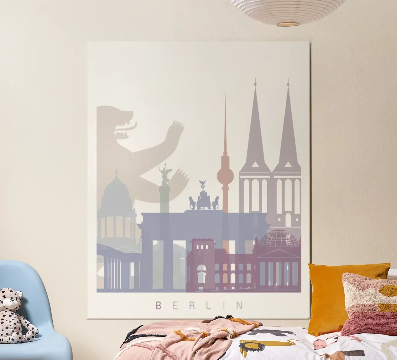 Lo skyline di Berlino poster da 🎨 Point and Art
