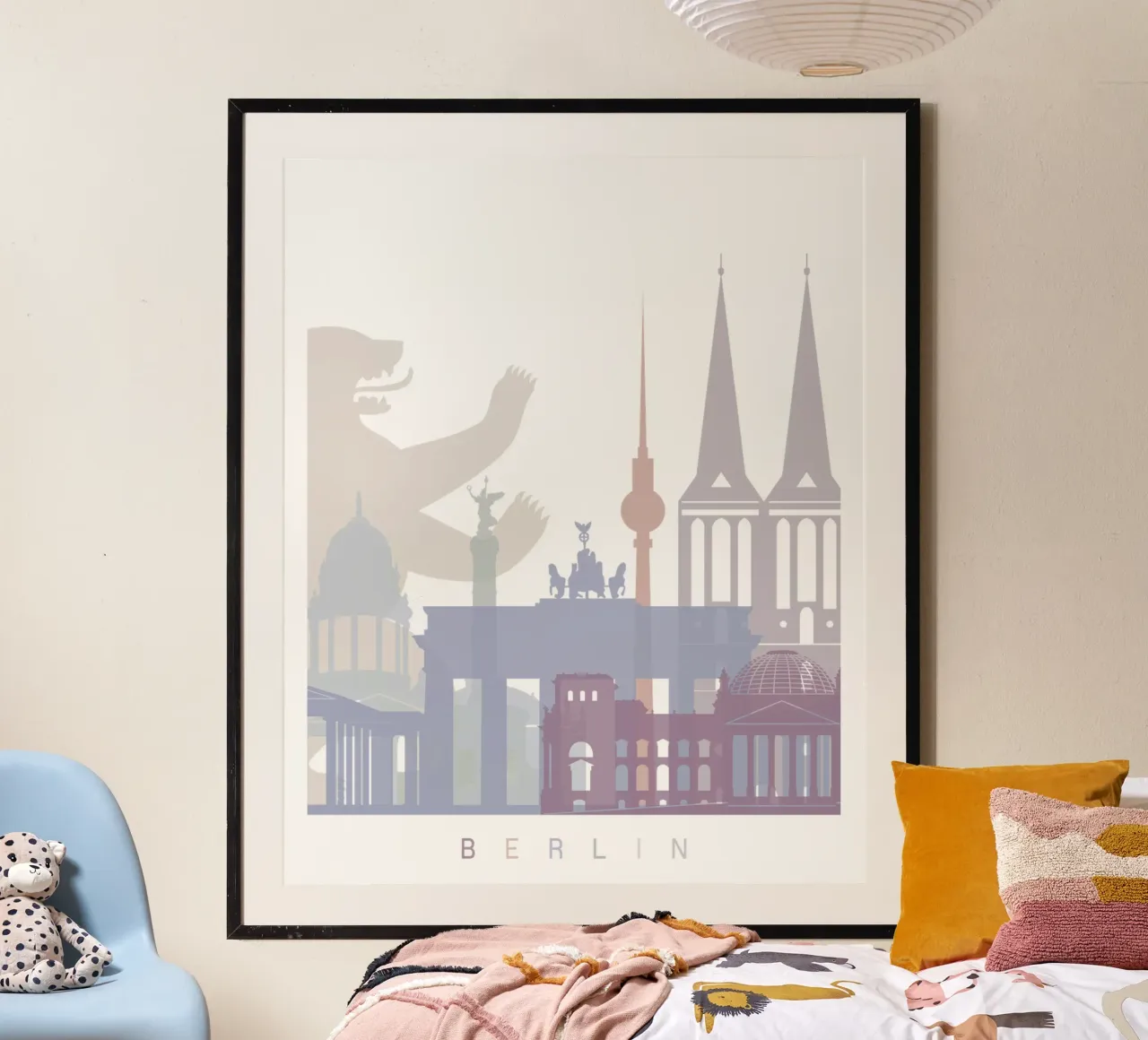 Lo skyline di Berlino poster da 🎨 Point and Art