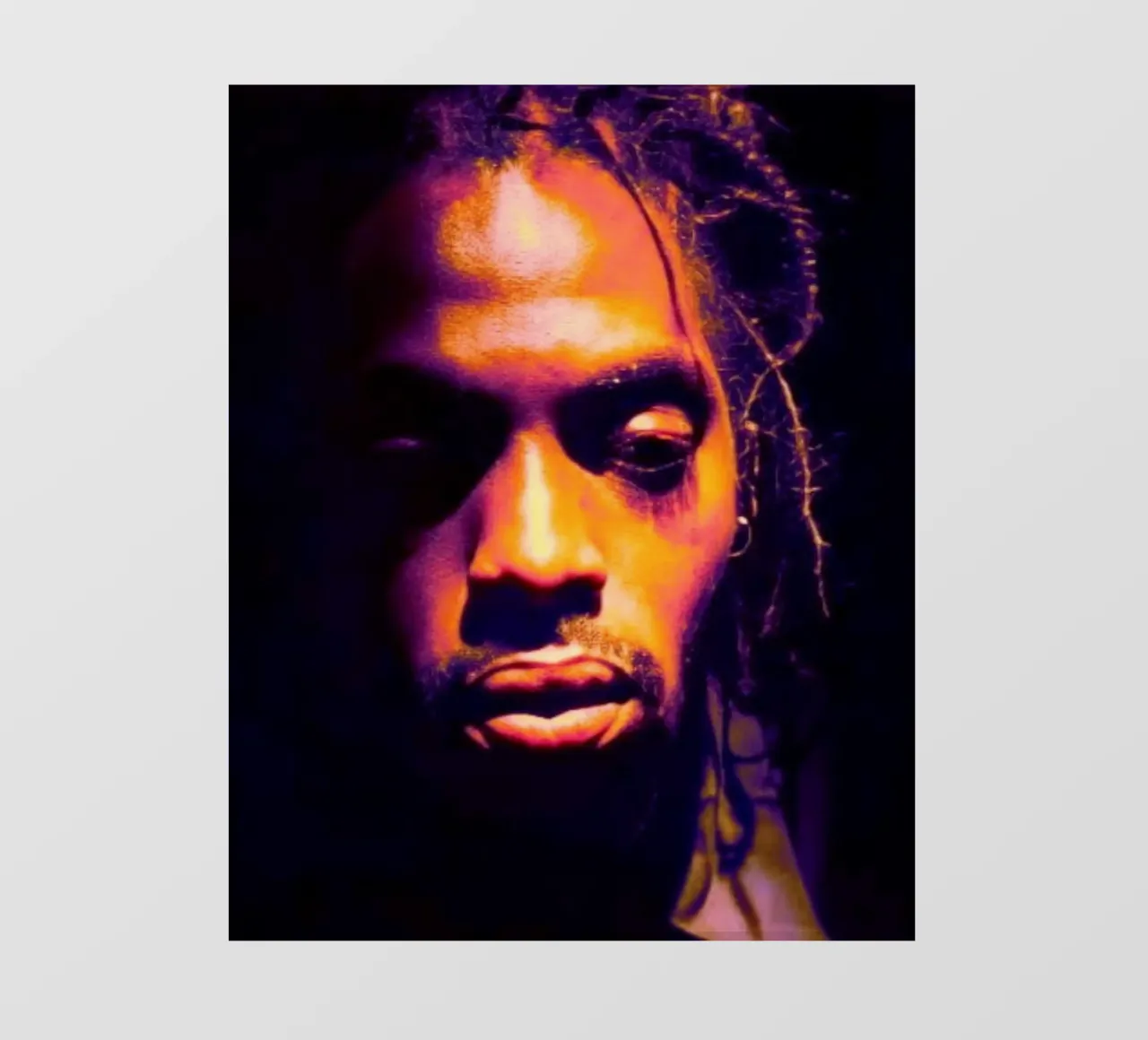 Rap in pace - Coolio pellicola backlit da Lembayung art