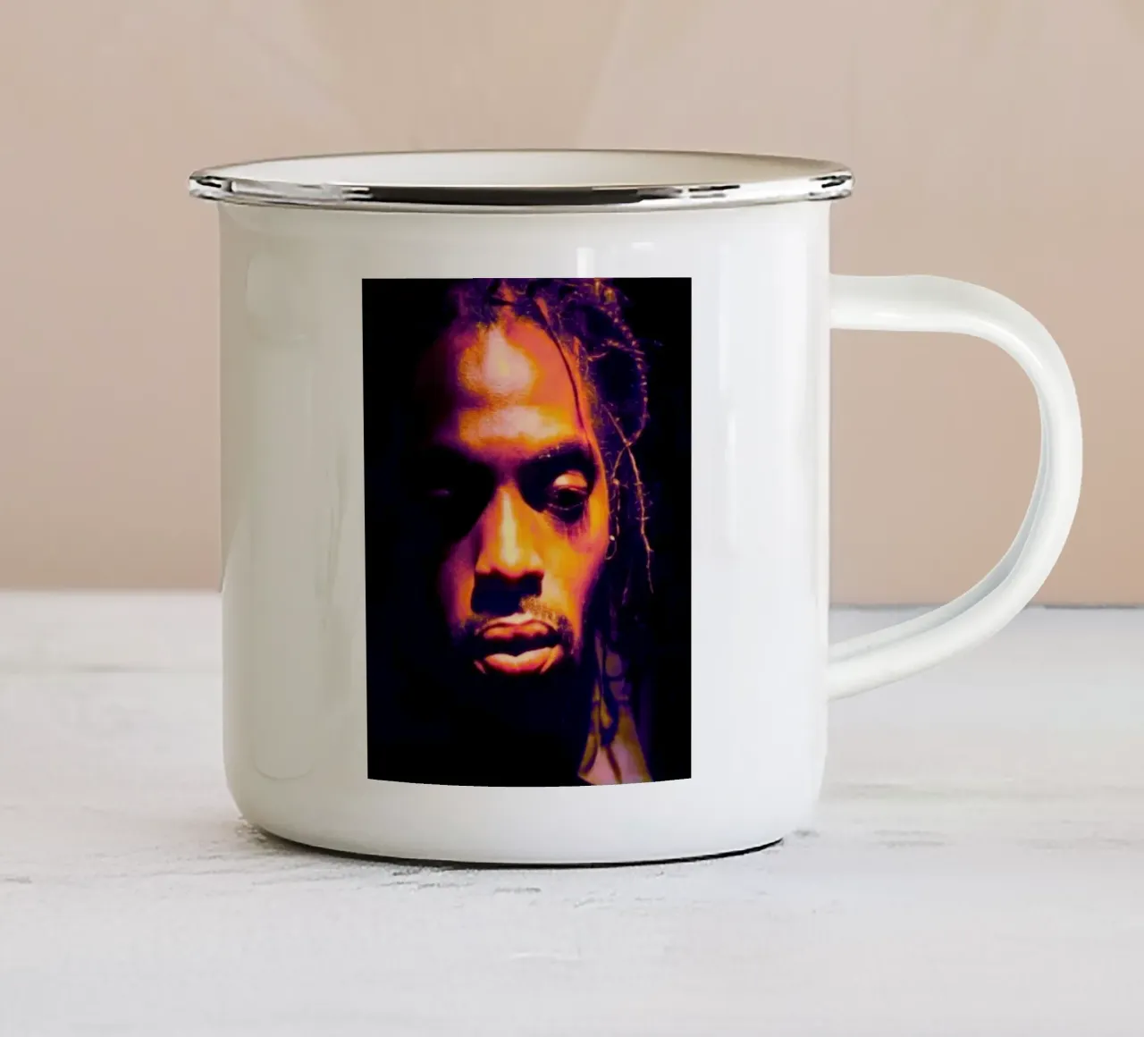 Rap in pace - Coolio tazza in smalto da Lembayung art