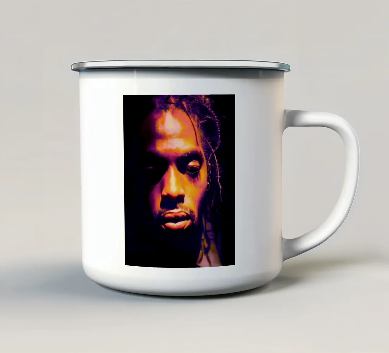 Rap in pace - Coolio tazza in smalto da Lembayung art