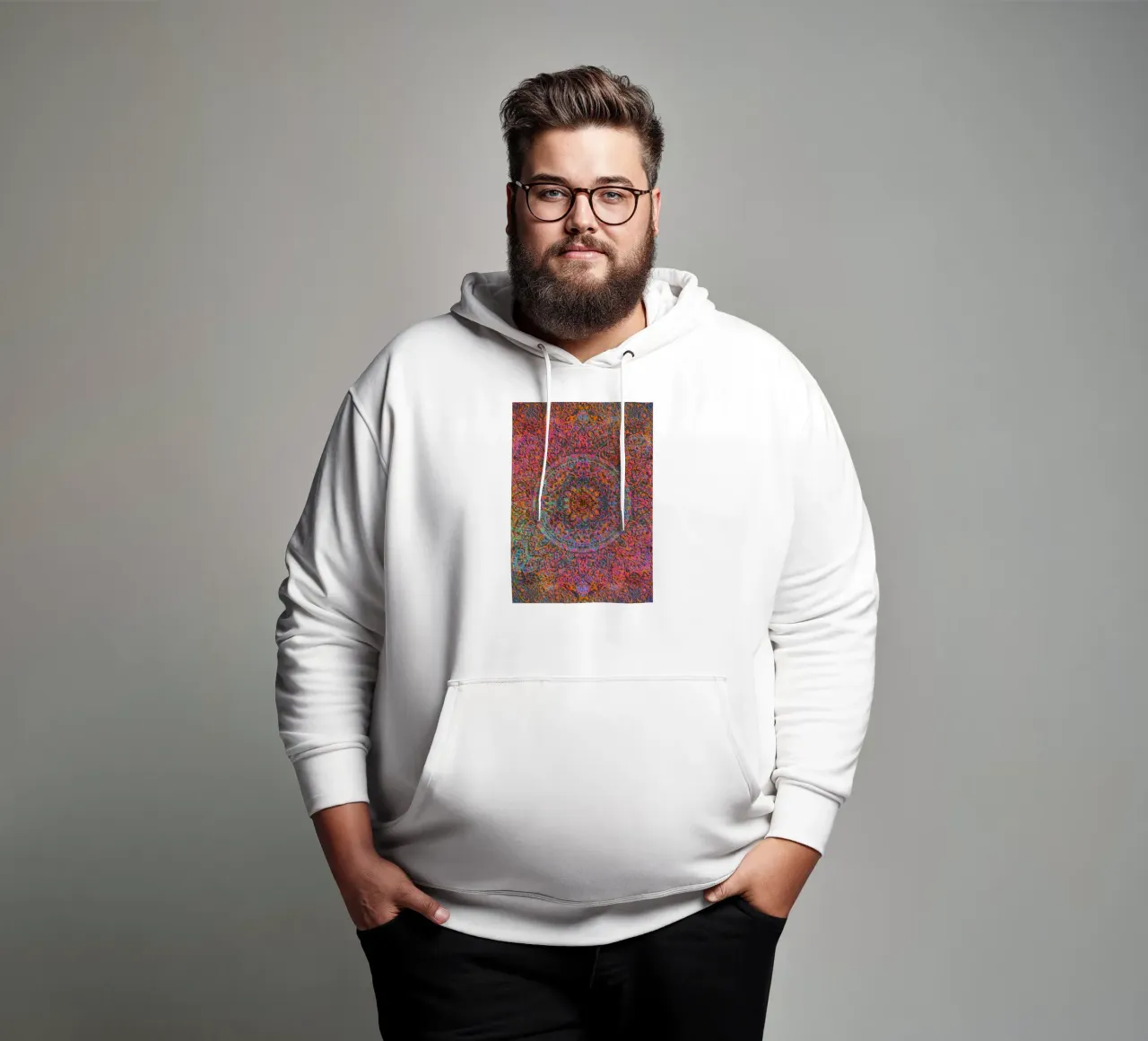 Mandala magico felpa con cappuccio da Justyna Jaszke JBJart