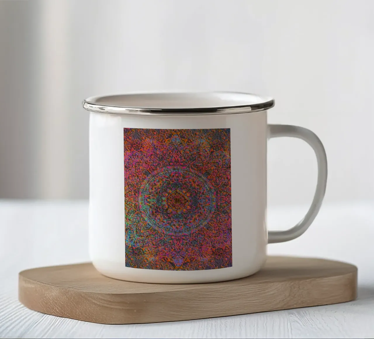 Mandala magico tazza in smalto da Justyna Jaszke JBJart