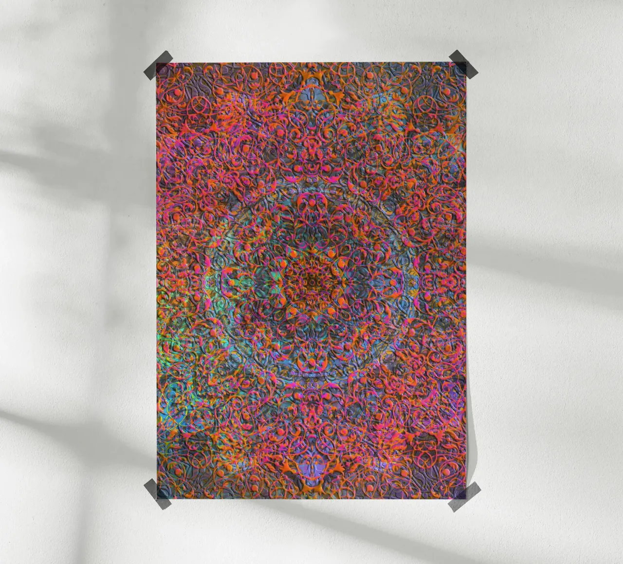 Mandala magico poster con telaio in plastica da Justyna Jaszke JBJart