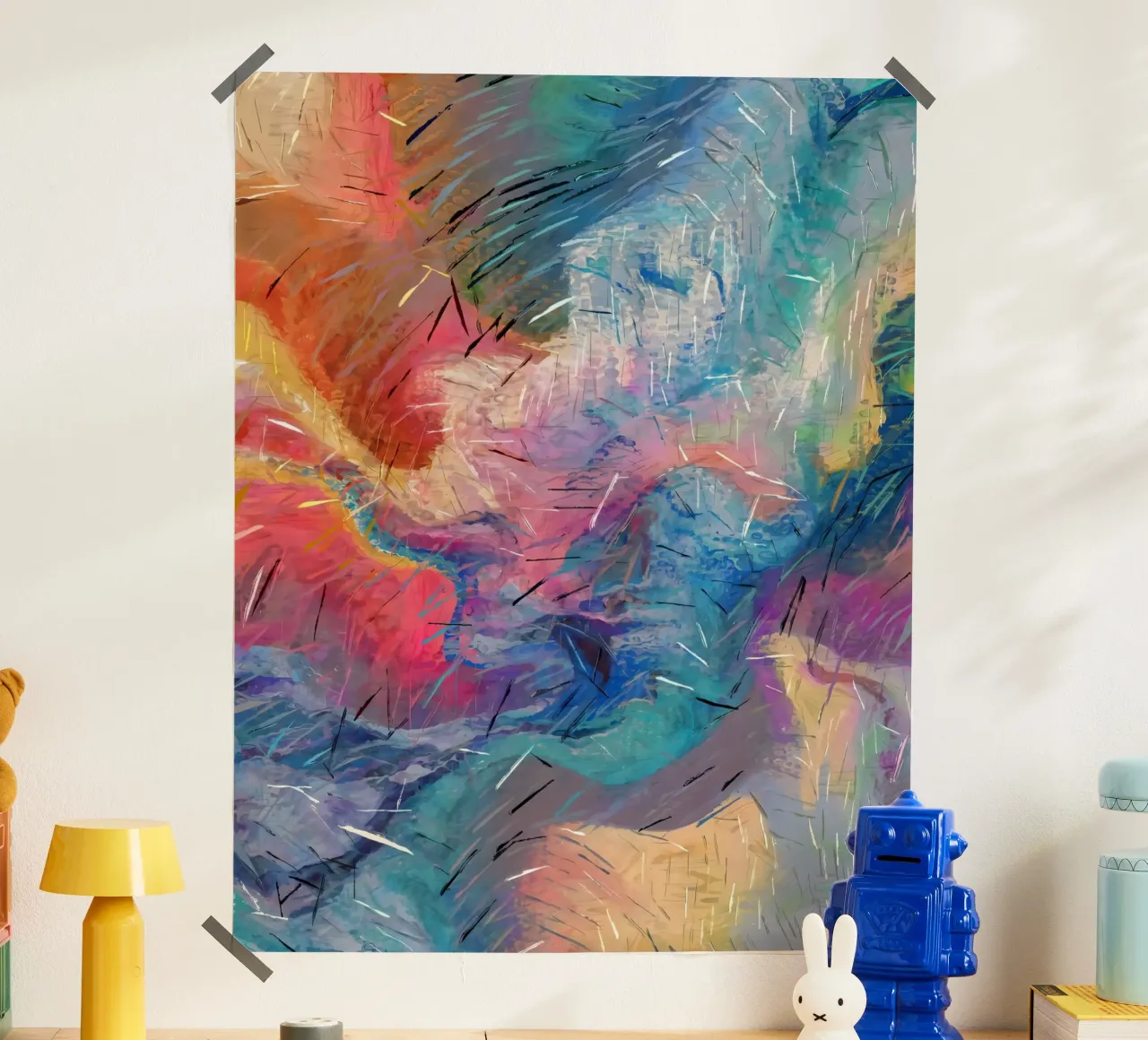 Soul-Driven Abstraction poster with aluminum frame by 83oranges