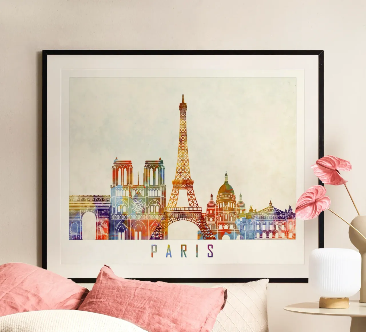 Lo skyline di Parigi poster da 🎨 Point and Art