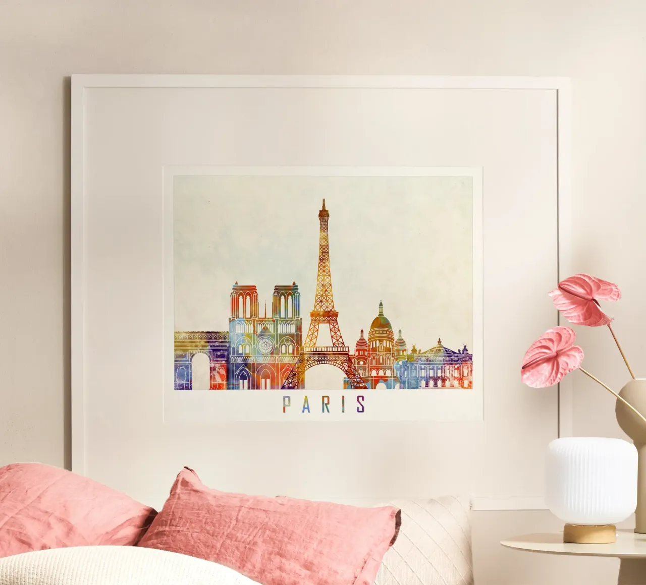 Lo skyline di Parigi poster da 🎨 Point and Art