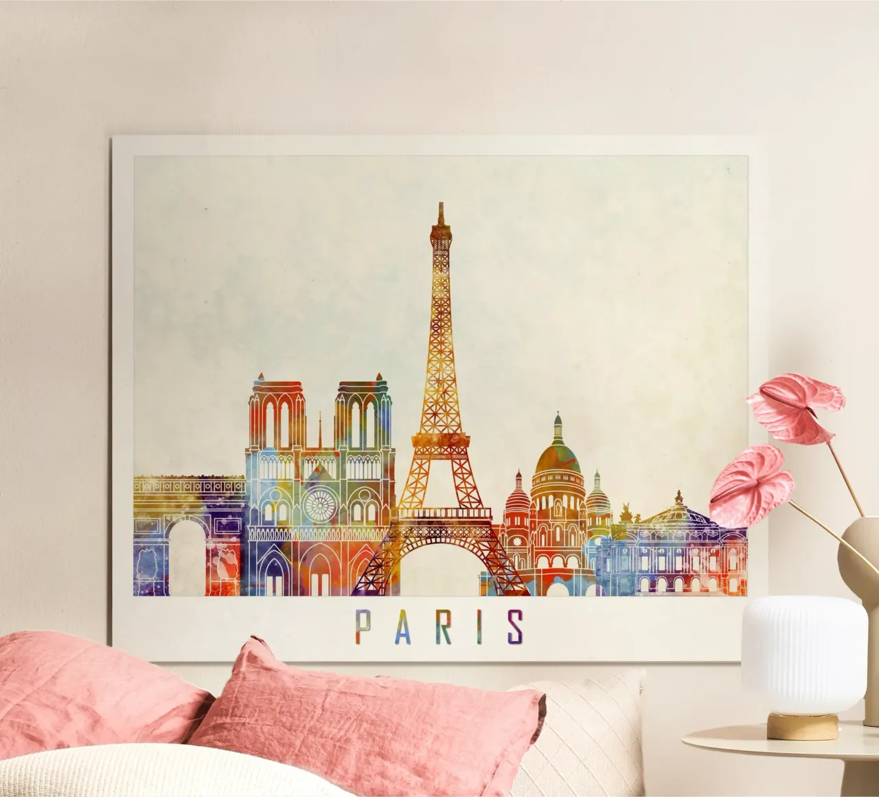 Lo skyline di Parigi poster da 🎨 Point and Art