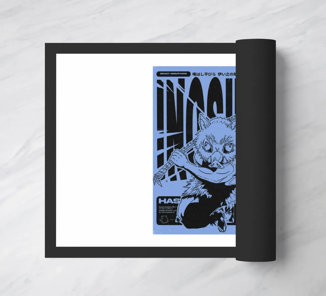 Sillhouette Inosuke Uccisore di Demoni zerbino da igoshartwrks