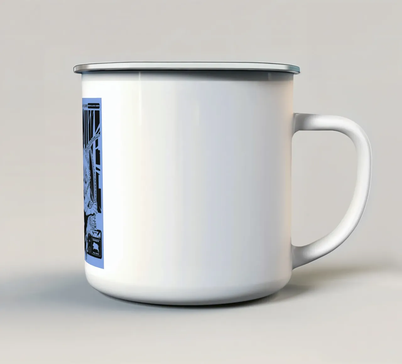 Sillhouette Inosuke Uccisore di Demoni tazza in smalto da igoshartwrks