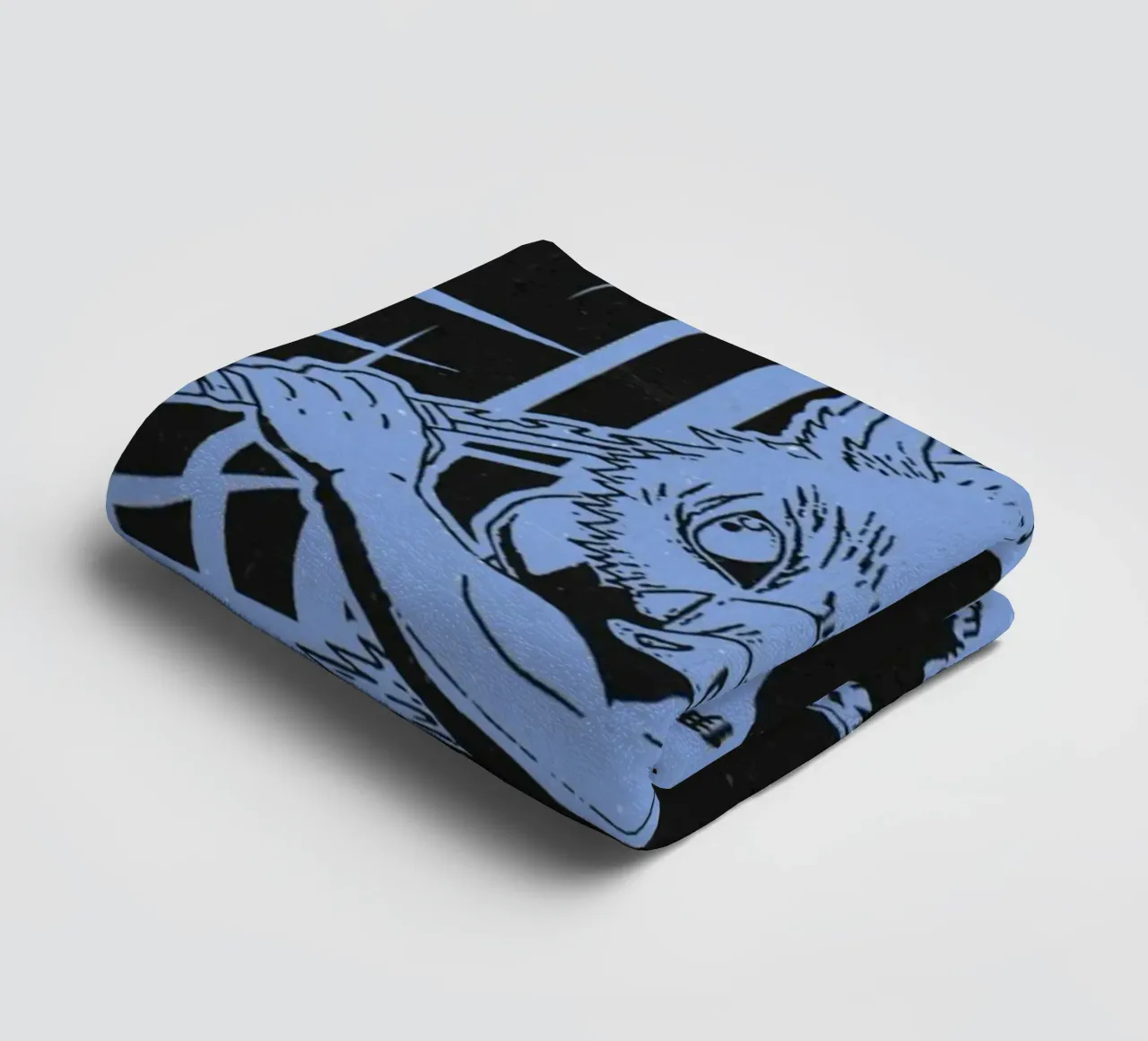 Sillhouette Inosuke Demonendoder badhanddoek van igoshartwrks