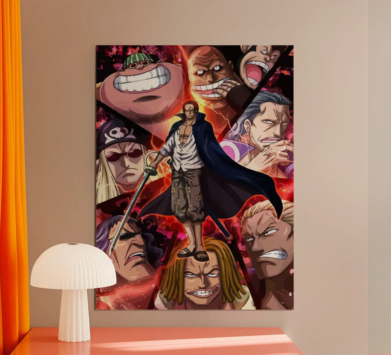 Akagami pirates One Piece poster da Dumery Art