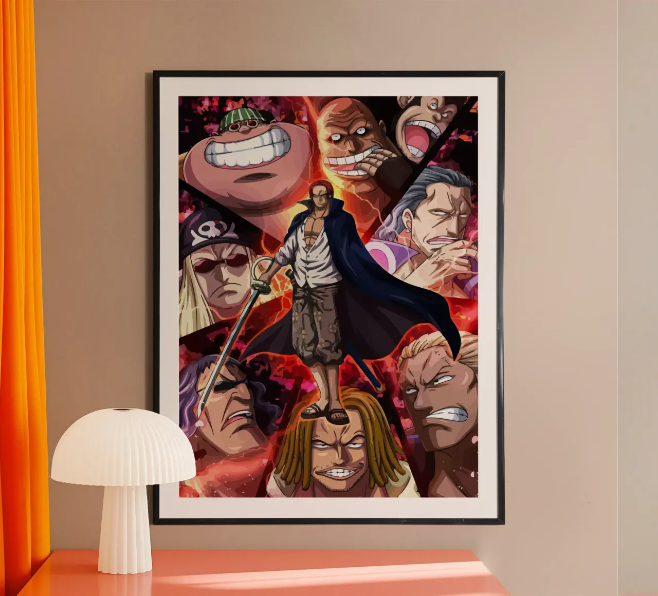 Akagami pirates One Piece poster da Dumery Art