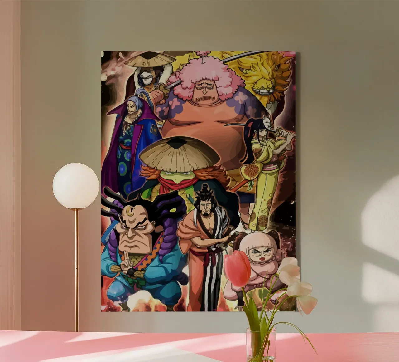 Samurai of Wano One Piece canvas with Floater frame by Dumery Art