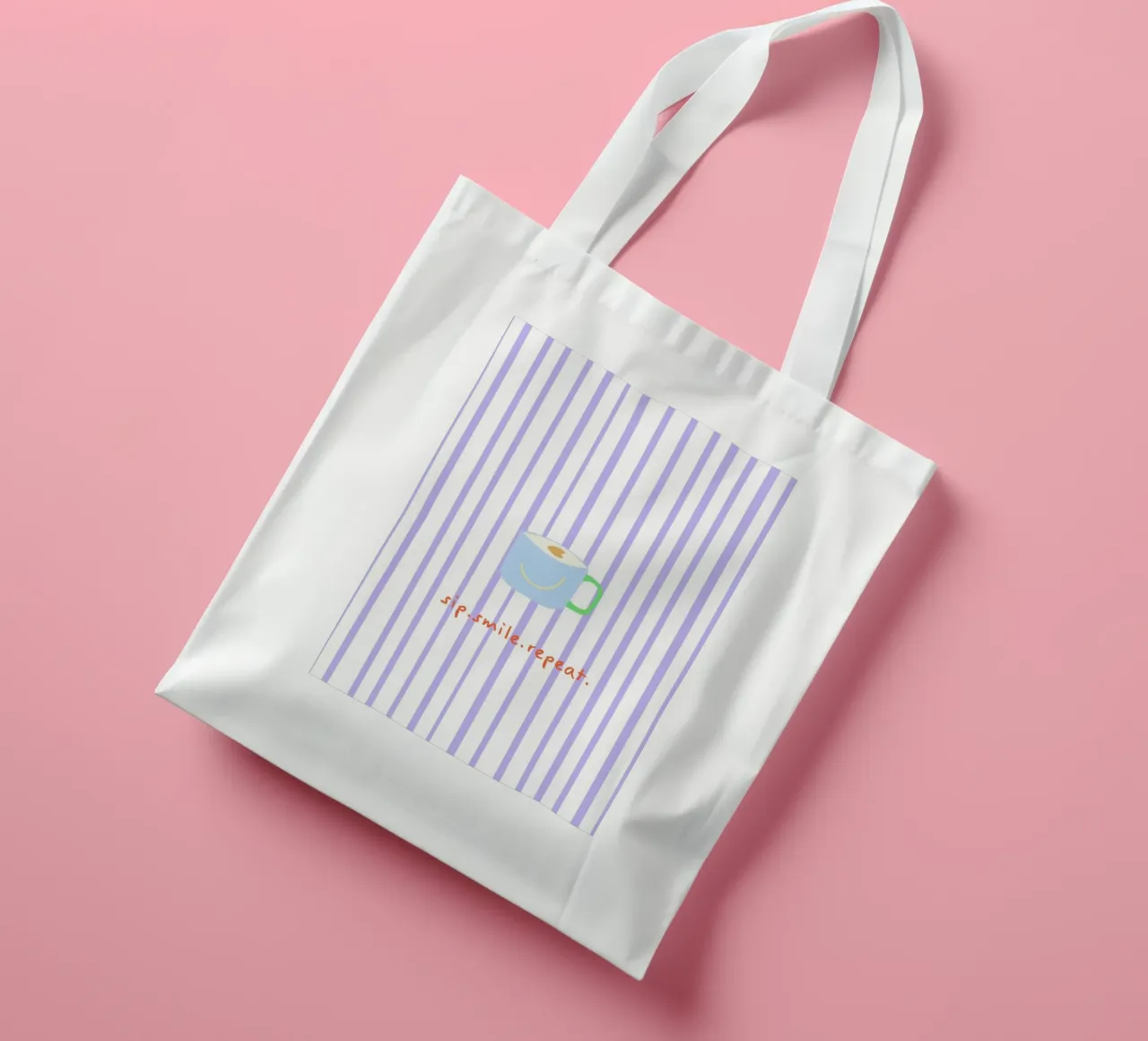 sip.smile.repeat. (Verfügbar in 2 Farbvarianten) borsa in juta da FRICKE DESIGN