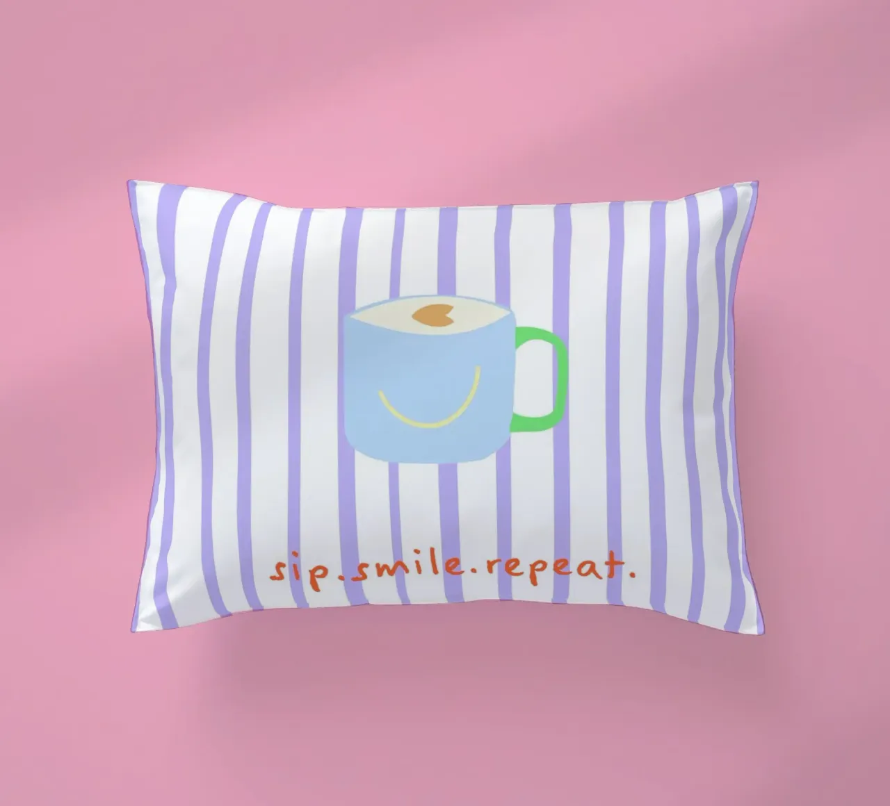 sip.smile.repeat. (Verfügbar in 2 Farbvarianten) cuscino da FRICKE DESIGN