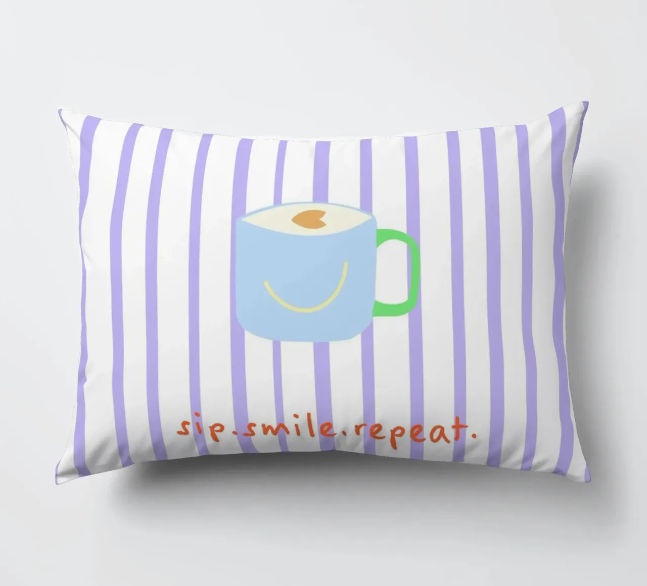 sip.smile.repeat. (Verfügbar in 2 Farbvarianten) cuscino da FRICKE DESIGN