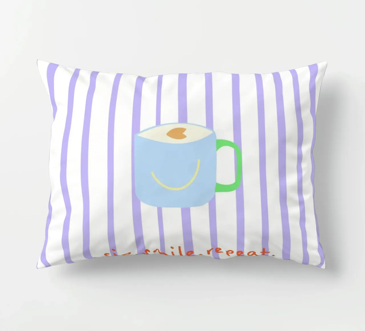 sip.smile.repeat. (Verfügbar in 2 Farbvarianten) cuscino da FRICKE DESIGN