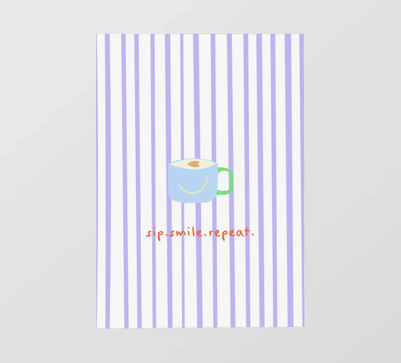 sip.smile.repeat. (Verfügbar in 2 Farbvarianten) pellicola backlit da FRICKE DESIGN