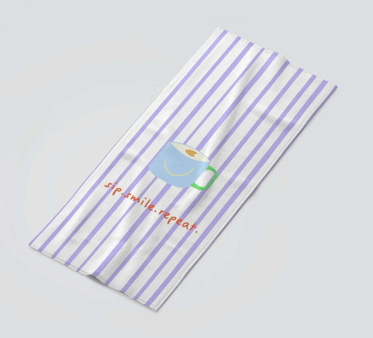 sip.smile.repeat. (Verfügbar in 2 Farbvarianten) telo mare da FRICKE DESIGN