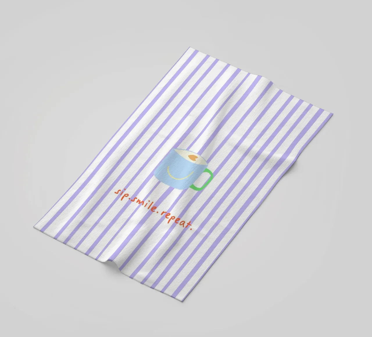 sip.smile.repeat. (Verfügbar in 2 Farbvarianten) telo mare da FRICKE DESIGN