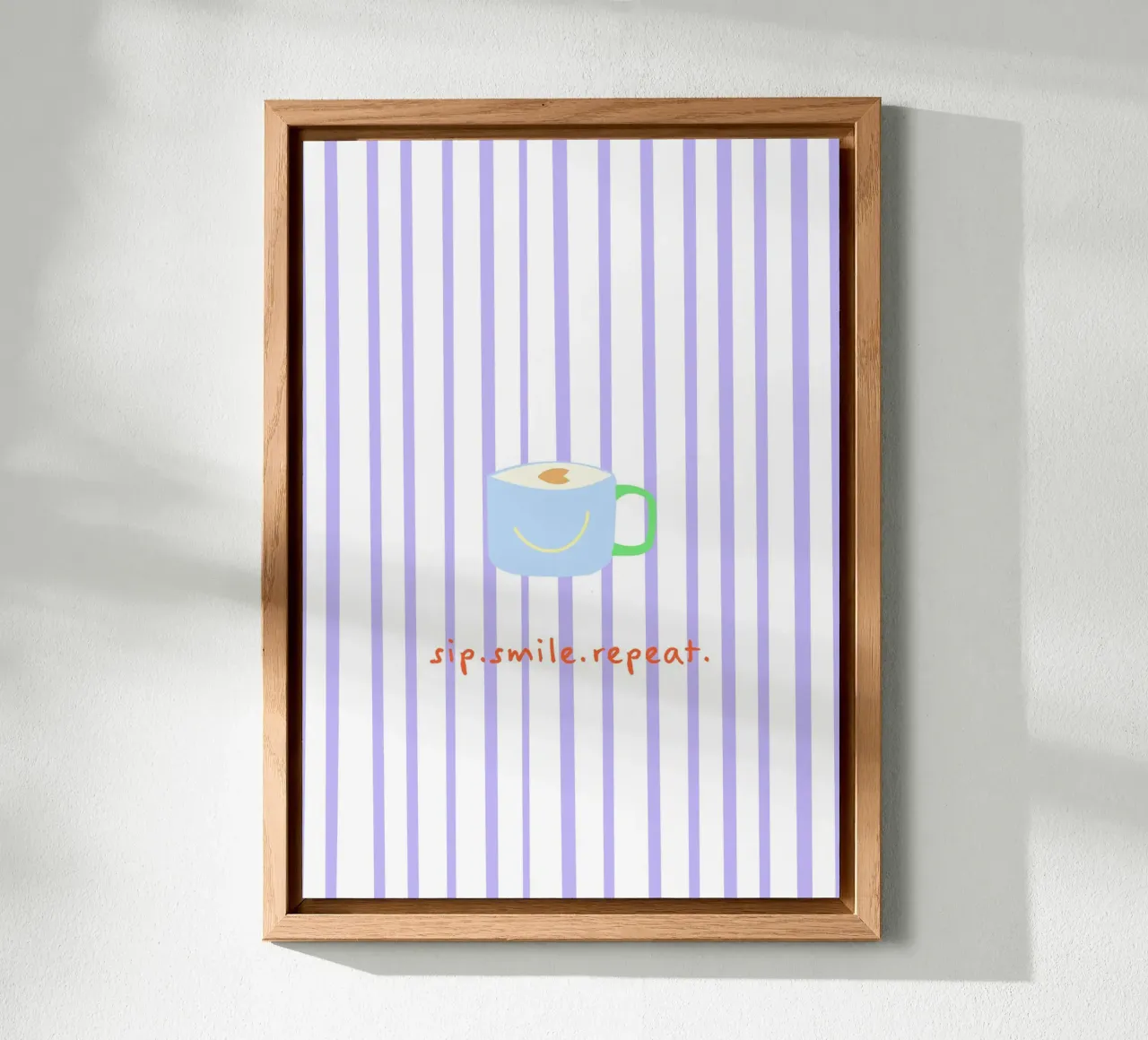 sip.smile.repeat. (Verfügbar in 2 Farbvarianten) alluminio dibond da FRICKE DESIGN