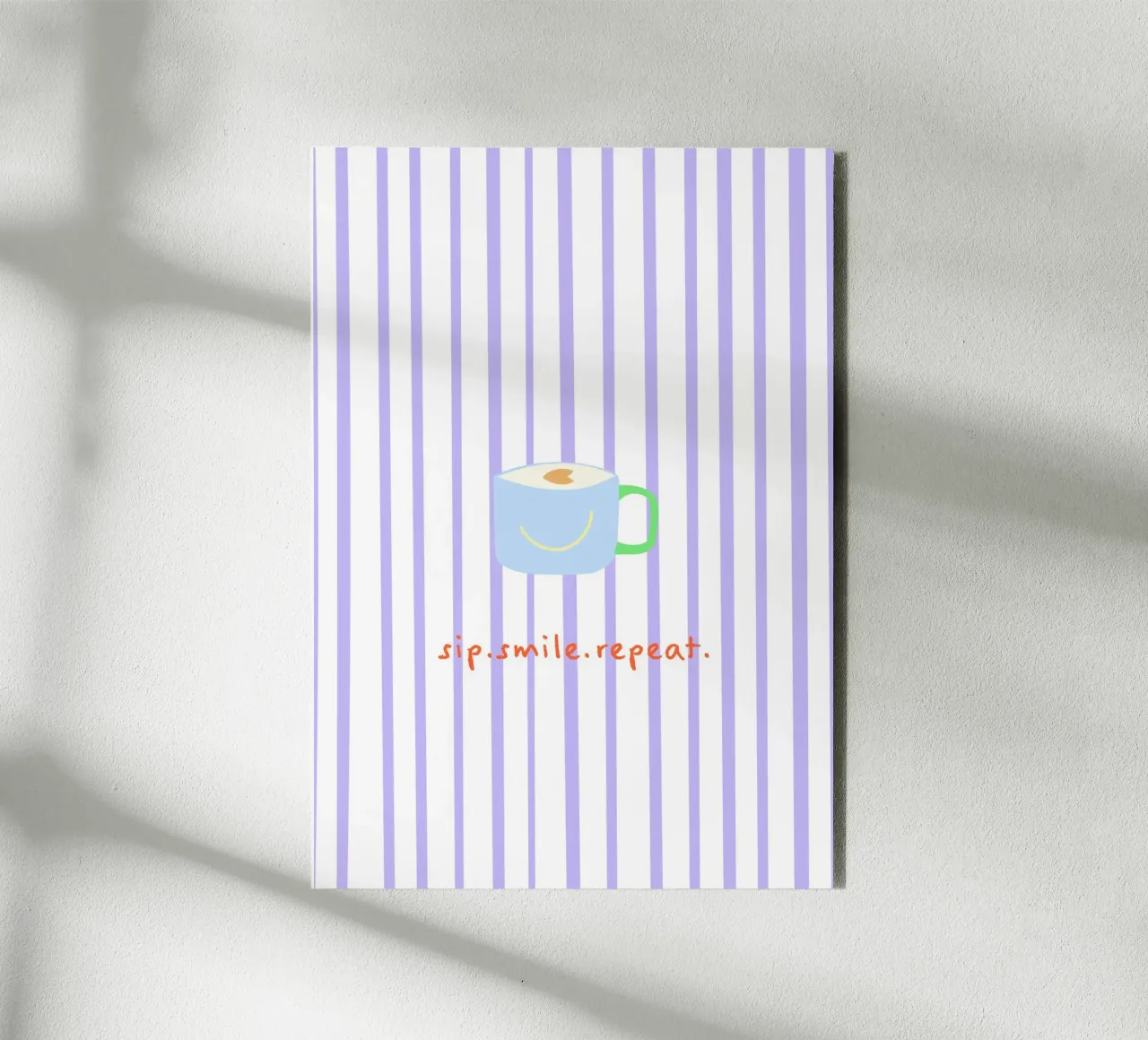 sip.smile.repeat. (Verfügbar in 2 Farbvarianten) alluminio dibond da FRICKE DESIGN