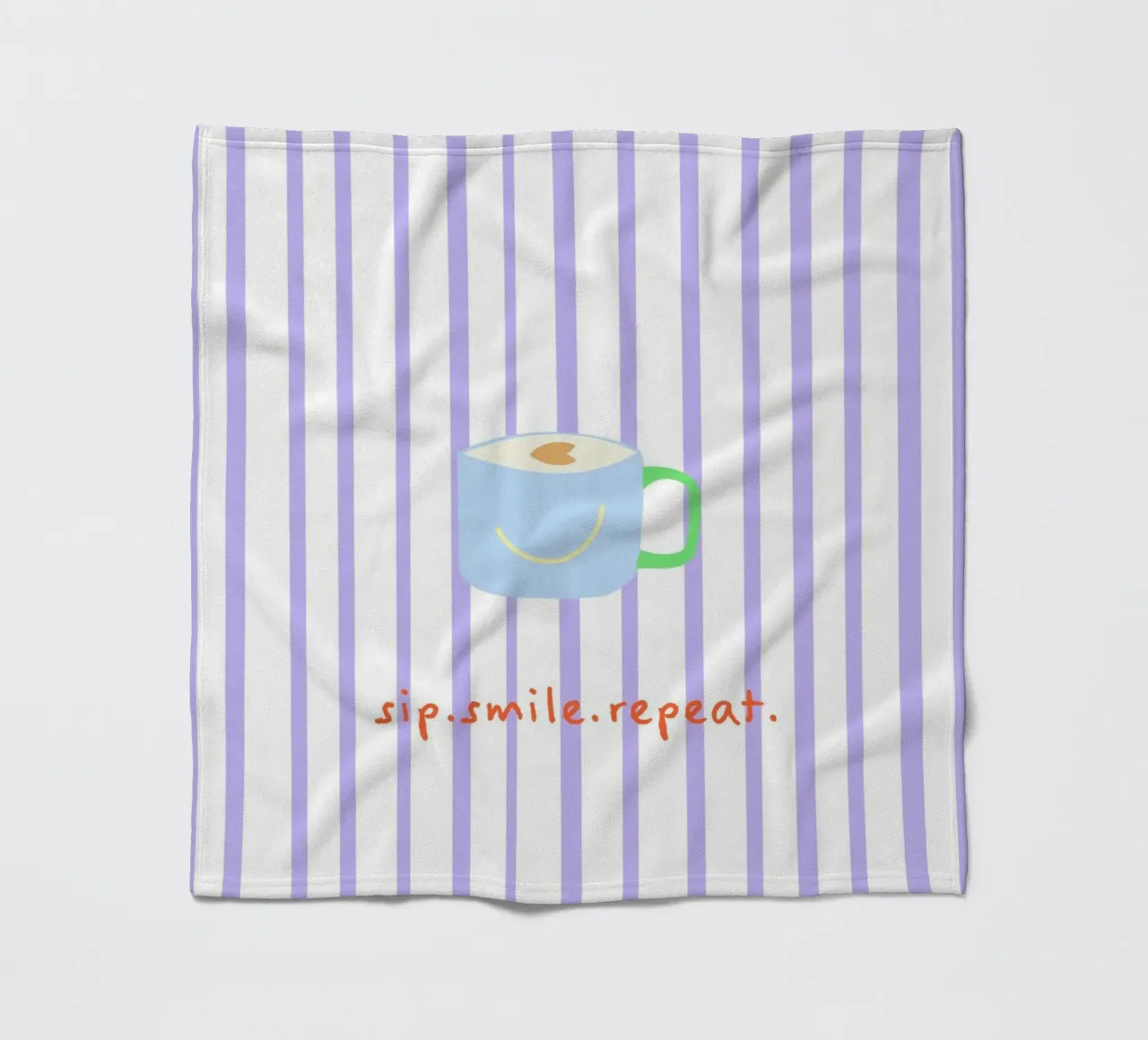 sip.smile.repeat. (Verfügbar in 2 Farbvarianten) coperta in pile da FRICKE DESIGN