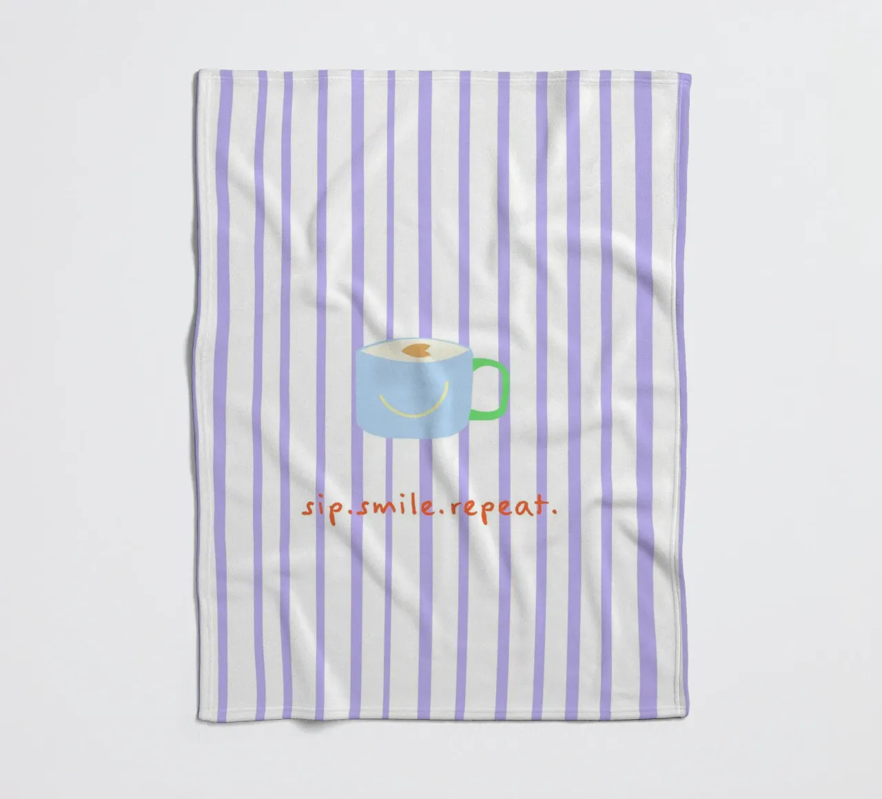 sip.smile.repeat. (Verfügbar in 2 Farbvarianten) coperta in pile da FRICKE DESIGN