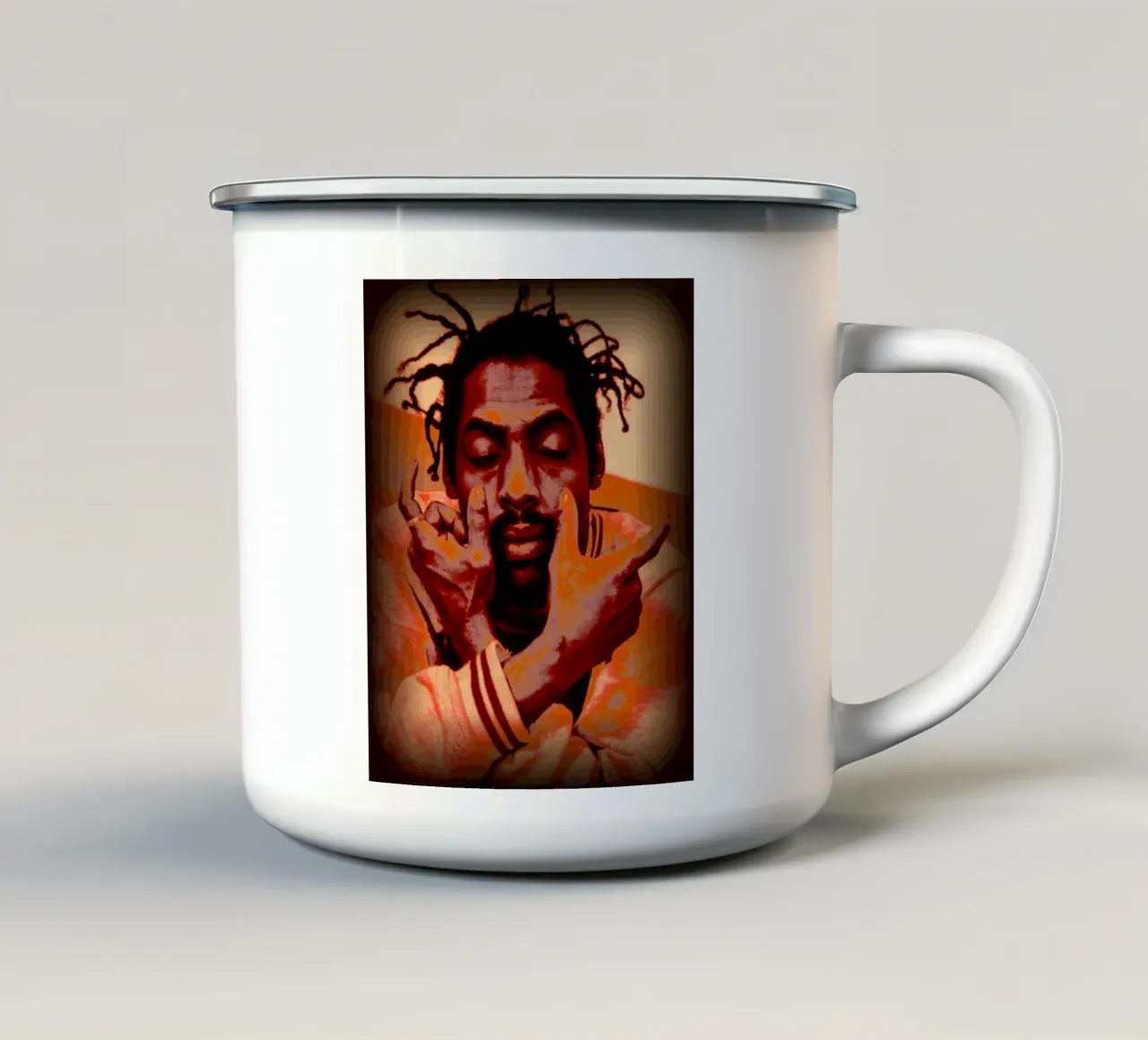 Coolio in memoria d'amore tazza in smalto da Lembayung art