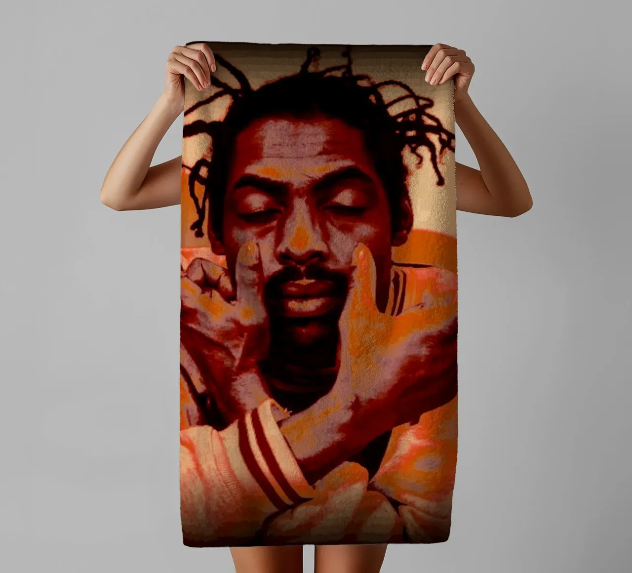 Coolio in loving memory towel by Lembayung art