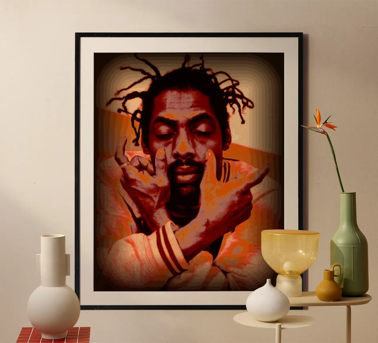 Coolio in memoria d'amore poster con telaio in alluminio da Lembayung art