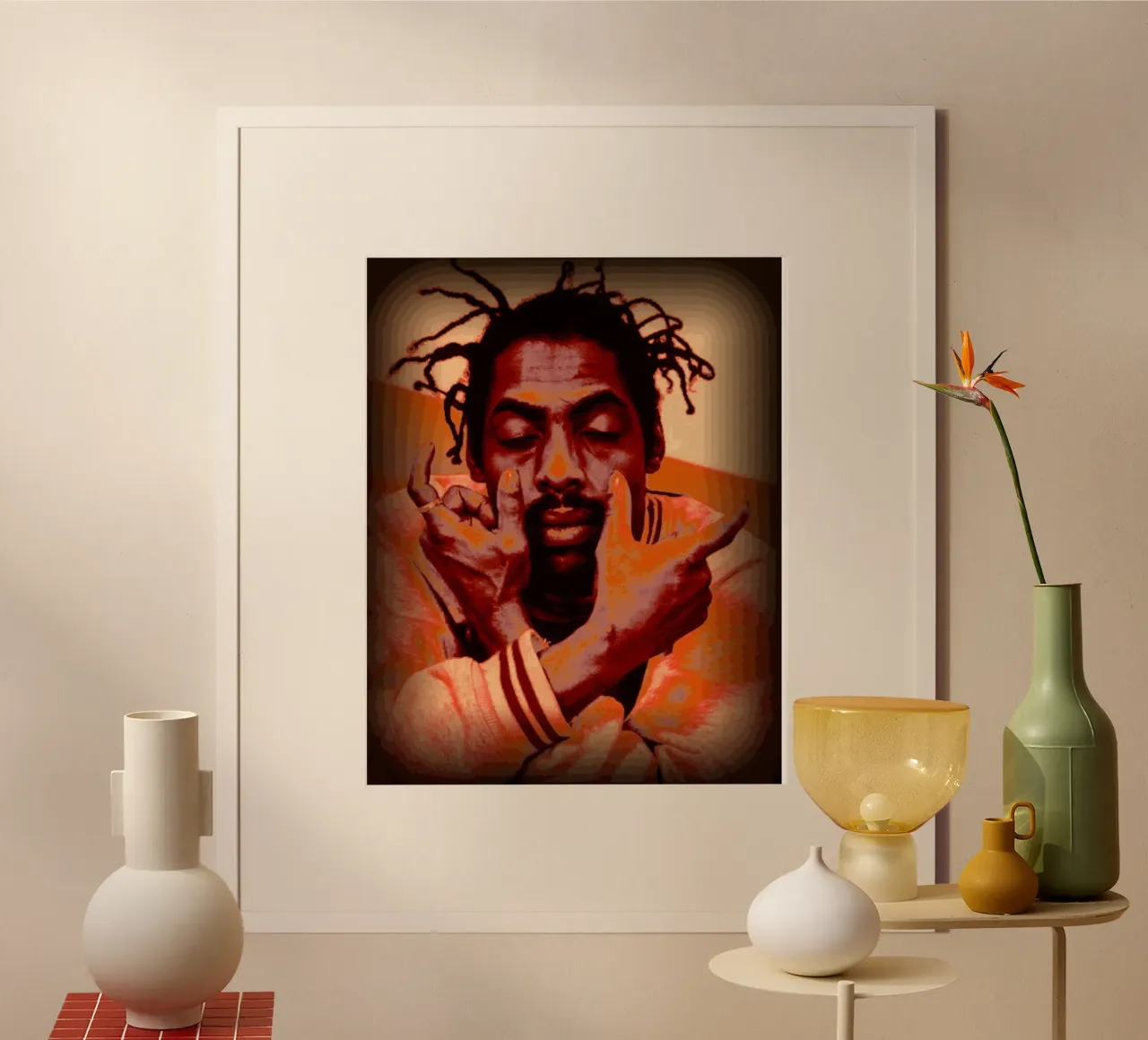 Coolio in memoria d'amore poster con telaio in alluminio da Lembayung art