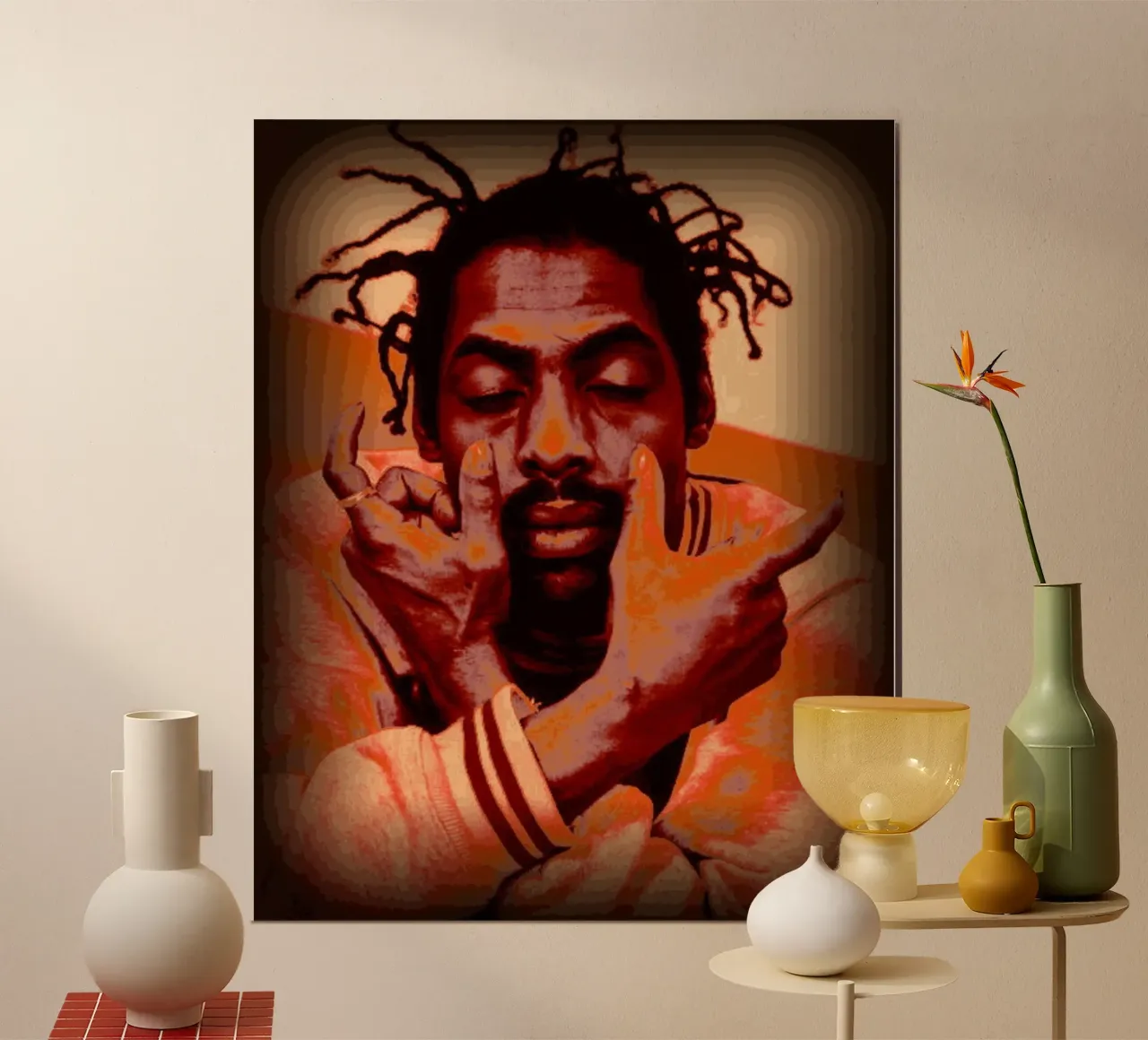 Coolio in memoria d'amore poster con telaio in alluminio da Lembayung art