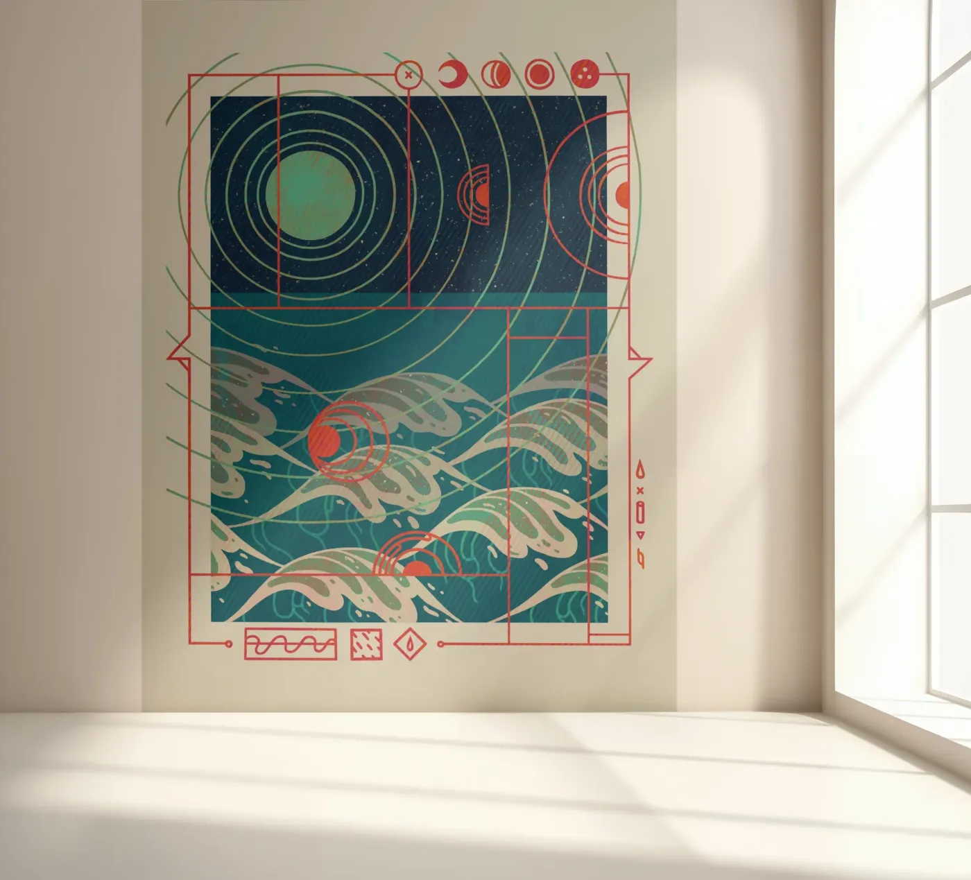 Tides fotobehang van againstbound