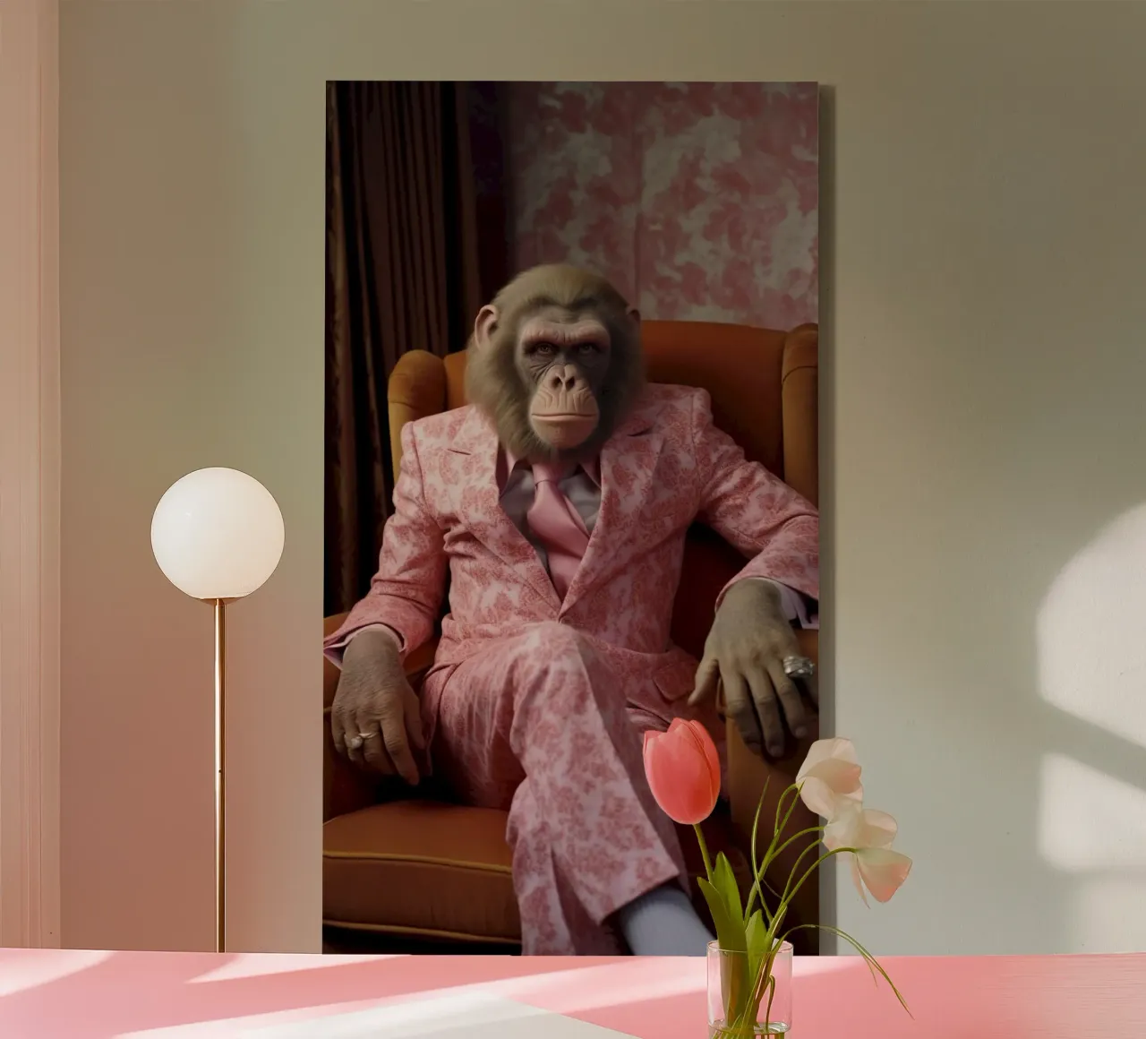 monkey fashion tela con Cornice a cassetta da vicgaler