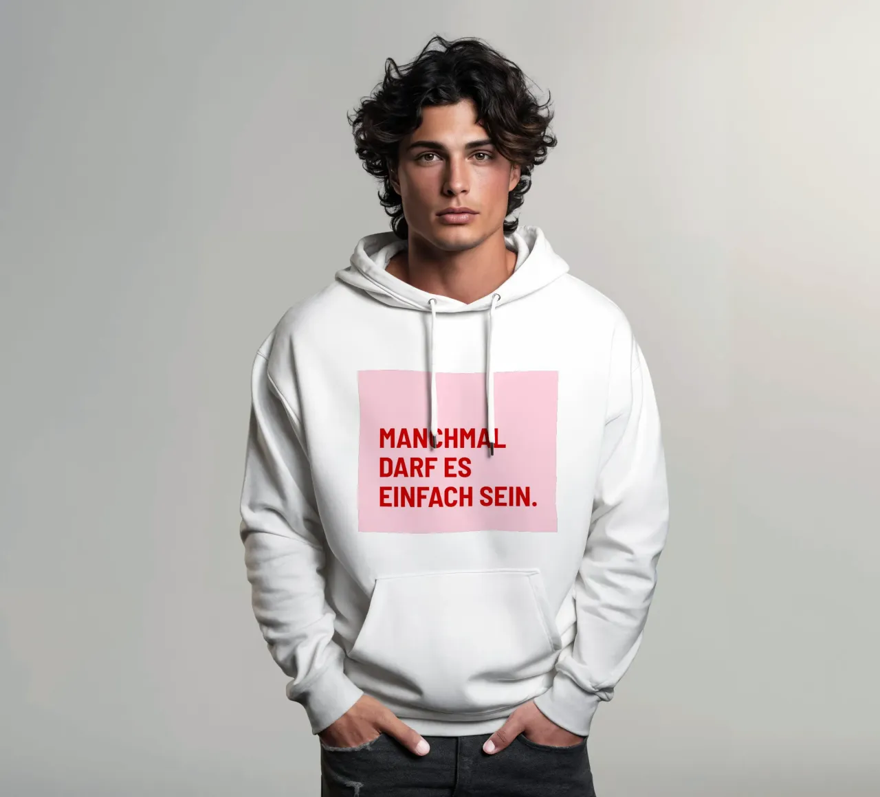 Manchmal darf es einfach sein felpa con cappuccio da DigiWunderwerk