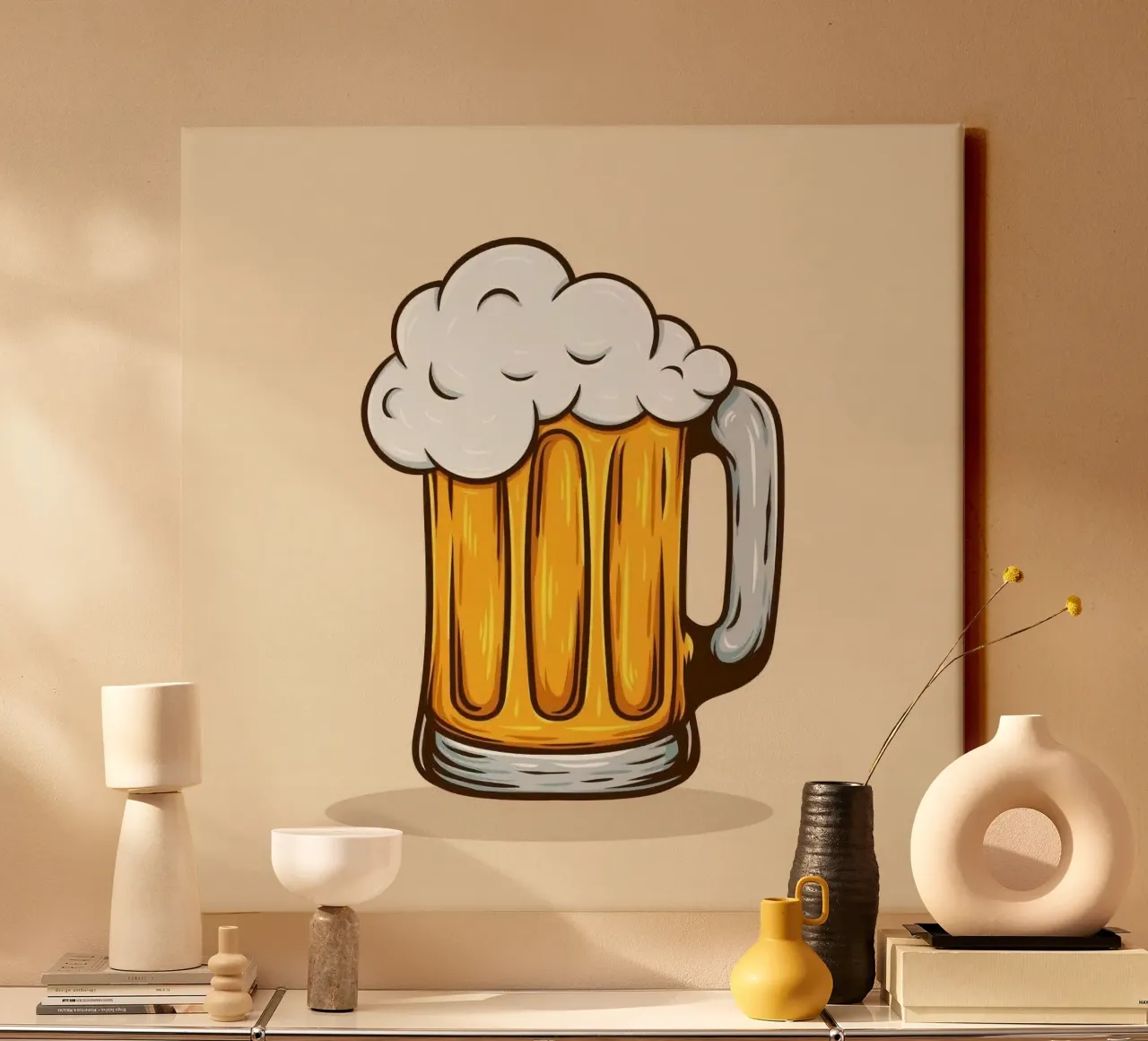 singler beer canvas met Baklijst van vicgaler
