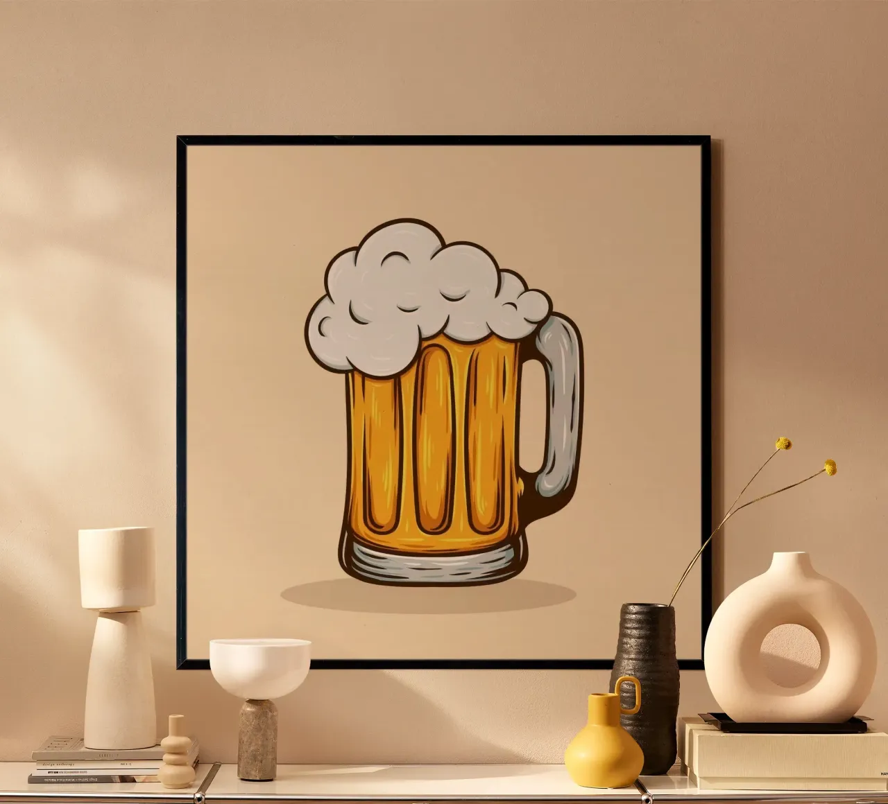singler beer poster con telaio in plastica da vicgaler