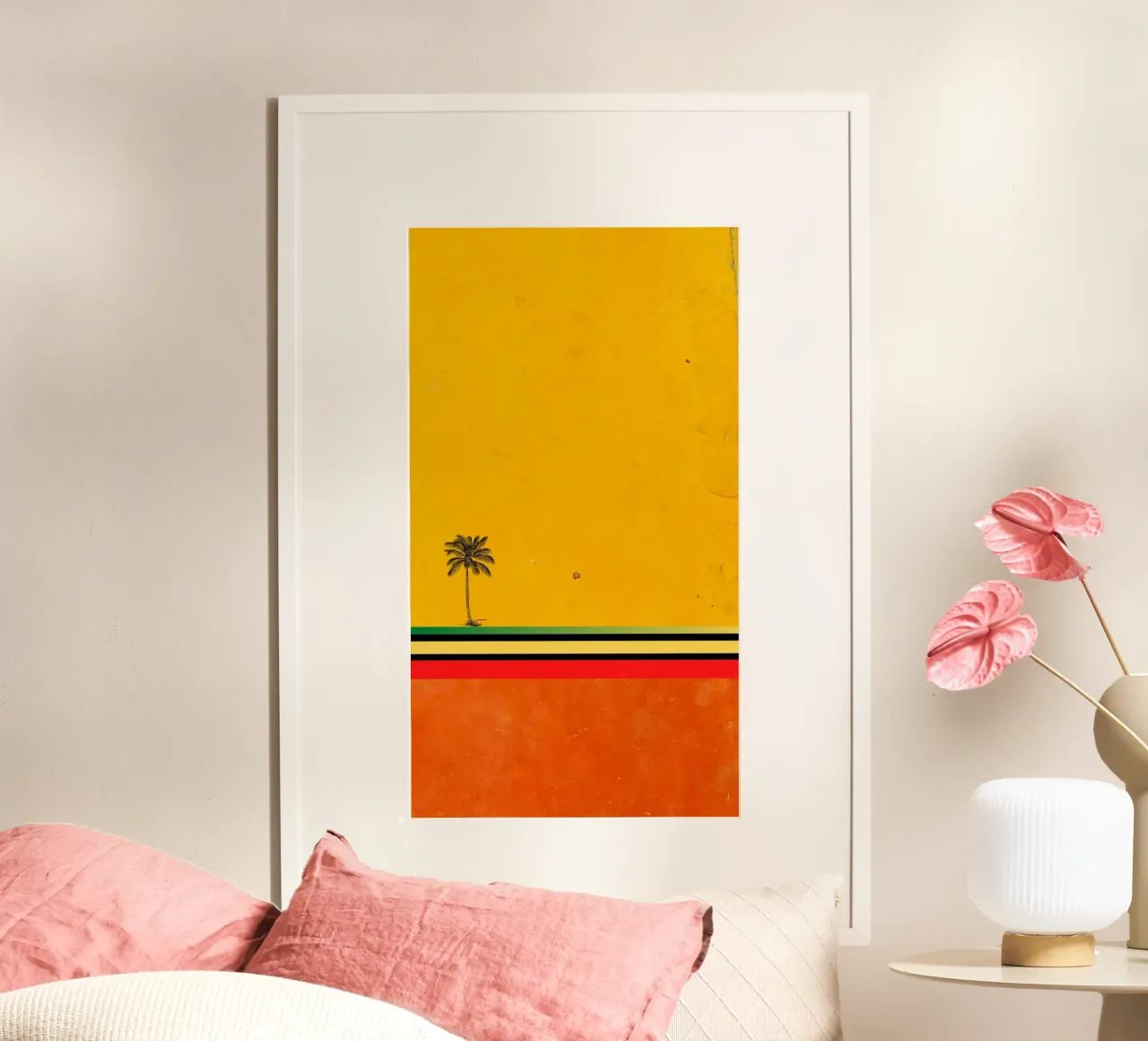 nature in yellow background poster da jasnet