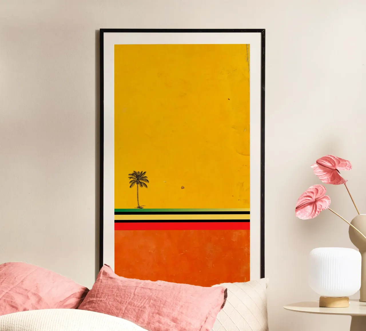 nature in yellow background poster da jasnet