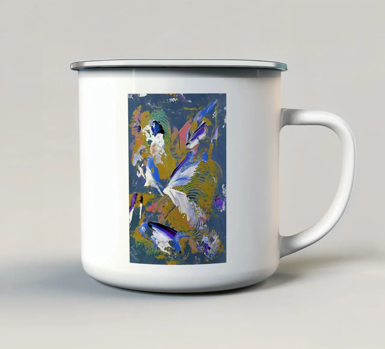 IDEAL GIFT 76 invers. tazza in smalto da Thierry Vobmann Abstract painting