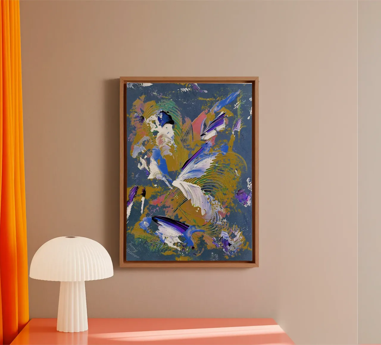 IDEAL GIFT 76 invers. tela con Cornice a cassetta da Thierry Vobmann Abstract painting