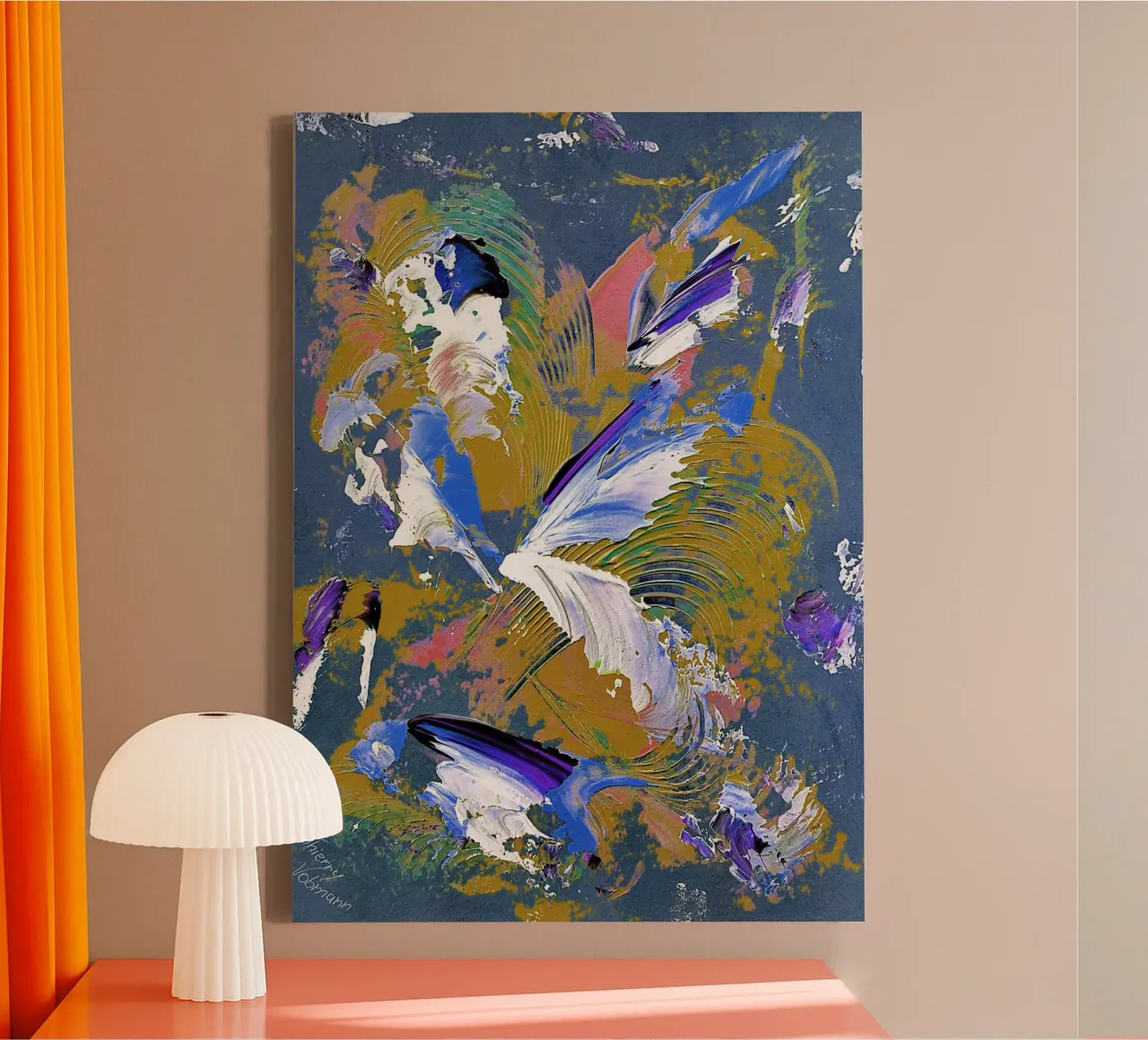 IDEAL GIFT 76 invers. tela con Cornice a cassetta da Thierry Vobmann Abstract painting