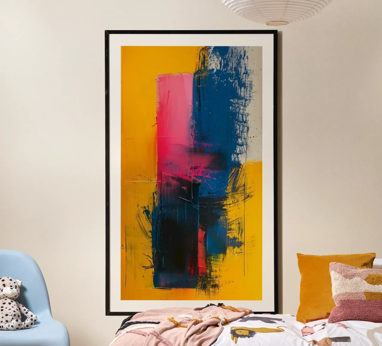 water draw the color poster con telaio in plastica da jasnet