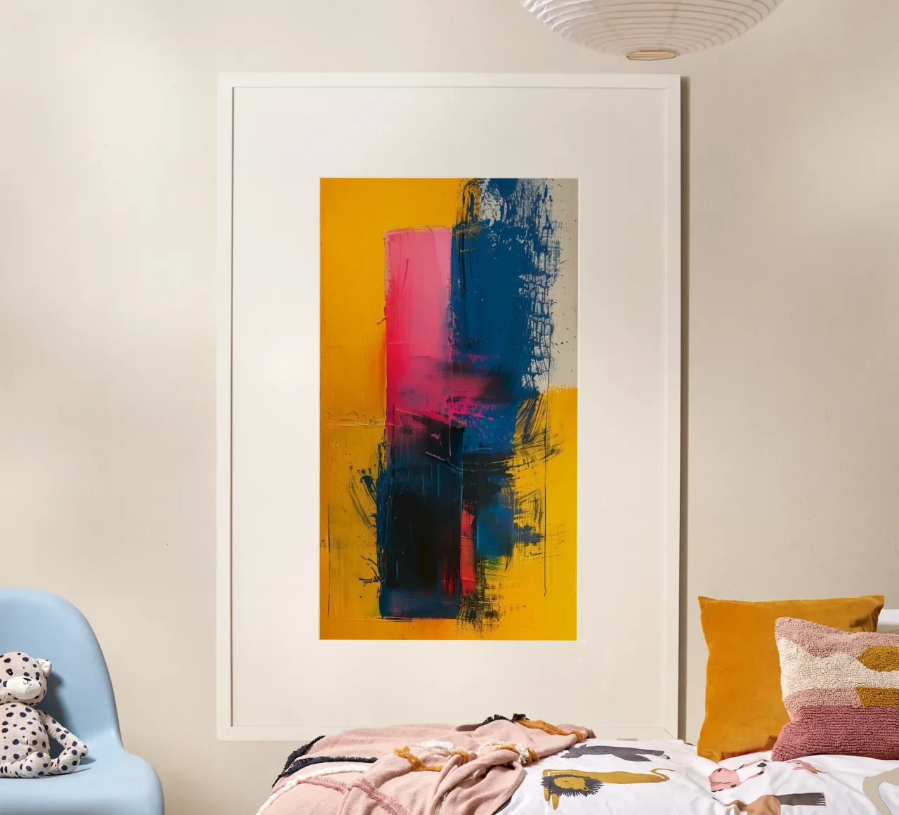 water draw the color poster con telaio in plastica da jasnet