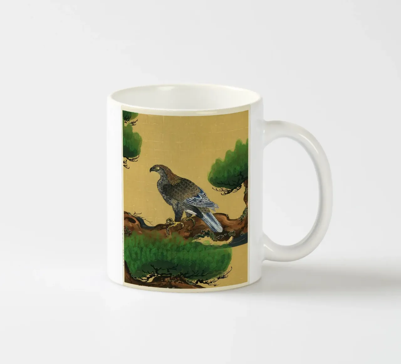 Pine and Eagle tazza in ceramica da vintageshop